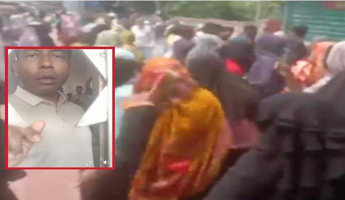 আড়াইহাজারে এবার শিক্ষার্থীদের তোপের মুখে ভাইরাল ওসি,  থানা ঘেরাও