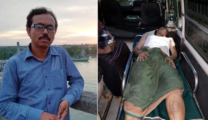 সিদ্ধিরগঞ্জে সড়ক দুর্ঘটনায় সাংবাদিক শাওন আহত সকলের নিকট দোয়া কামনা