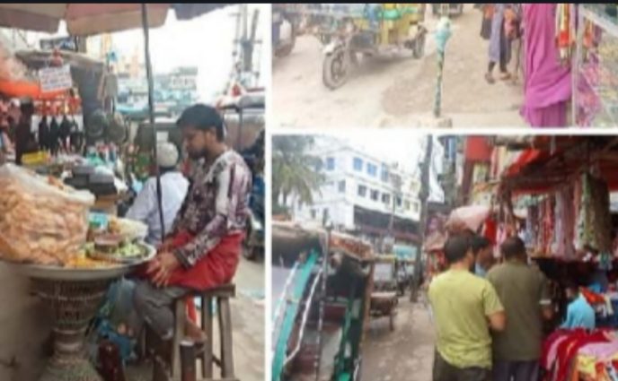 সোনারগাঁ থানা রোড ও কলেজ রোড মার্কেট মালিকগণের দখলে, নেপথ্যে চাঁদাবাজি