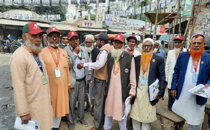 কথা নয় কাজে হবে পরিচয় জনগণ থাকলে পাশে নিশ্চিত হবে জয়- বীর মুক্তিযোদ্ধাগণ