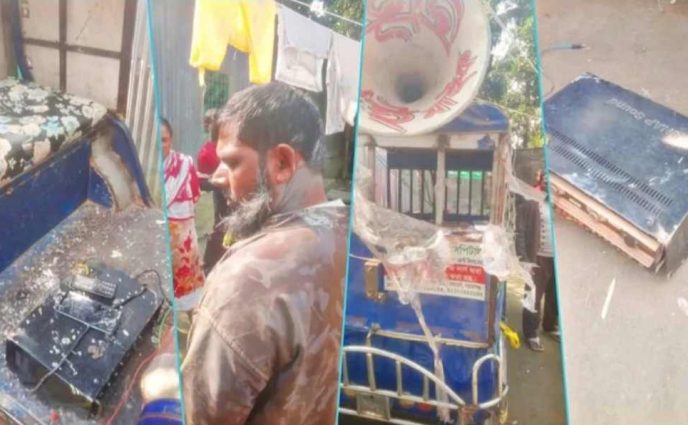সোনারগাঁওয়ে জাতীয় পার্টির নির্বাচনী প্রচারণায় হামলা