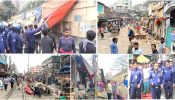 মীর জুমলা সড়কের দু’পাশ থেকে অবৈধ কাঁচামাল  ব্যবসায়ী ও ভ্রাম্যমাণ হকারদের উচ্ছেদ