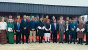 আড়াইহাজারে স্পেশাল ইকোনমিক জোন পরিদর্শনে ভুটানের রাজা