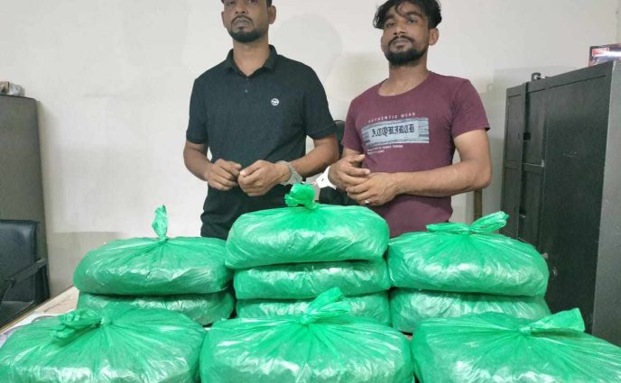 সিদ্ধিরগঞ্জে গাঁজাসহ দুই মাদক কারবারি আটক