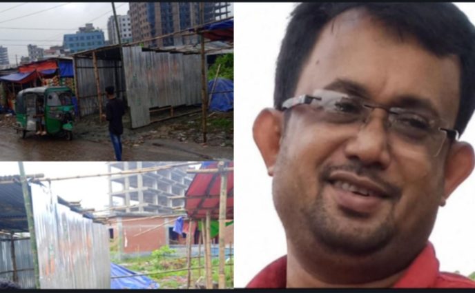ছাত্রদের নাম ভাংগিয়ে সাইনবোর্ডে সরকারি জায়গা দখল করে কোটি টাকা বাণিজ্যের মিশনে শামীম ওসমানের ক্যাডার চাঁদাবাজ সুমন।