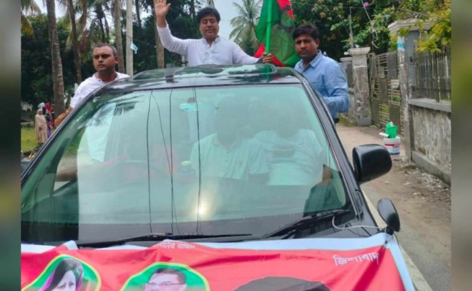 আড়াইহাজারে সন্ত্রাস ও নৈরাজ্যের বিরুদ্ধে ভিপি কবিরের  শোডাউন