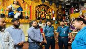 বিভিন্ন পূজা মন্ডপ পরিদর্শনে মাদক   নিয়ন্ত্রণ অধিদফতরের কর্মকর্তারা