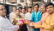রূপগঞ্জে কালীপূজা ও কীর্তন পরিদর্শনে চেয়ারম্যান প্রার্থী