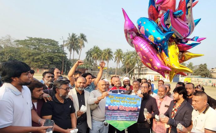 শুভ উদ্বোধন হলো সিদ্ধিরগঞ্জ নীট কনসার্ন অনুর্ধ্ব-১৭ ফুটবল কাপ টুর্নামেন্টের