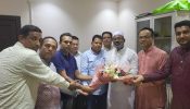 পাথর ঘাটা উপজেলা বিএনপির  সদস্য সচিব কামরুল ইসলাম রিয়াদে সংবর্ধিত