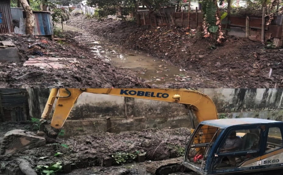 আড়াইহাজারে খাল খননে জলাবদ্ধতা নিরসন, এলাকায় স্বস্তি