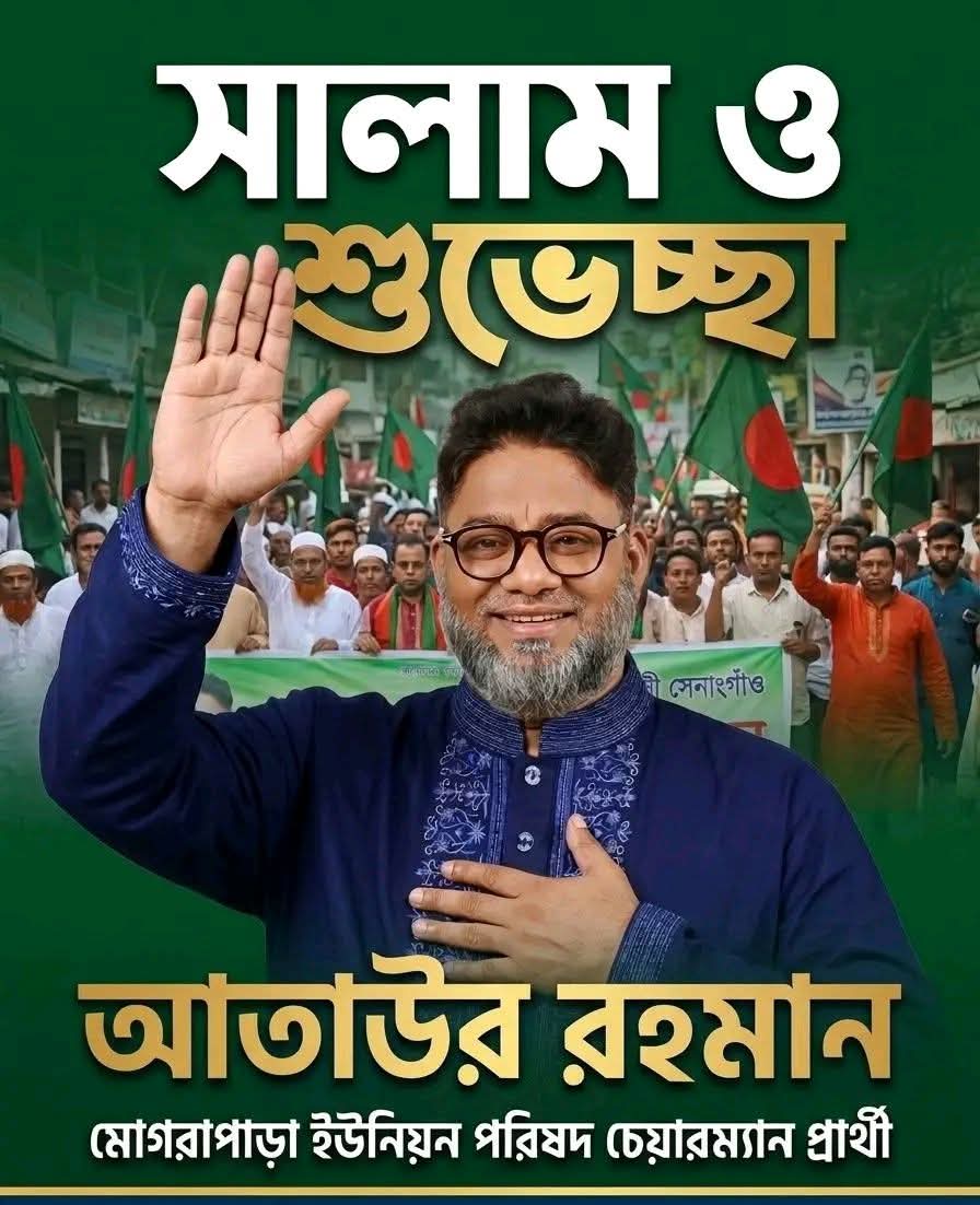 ঈদুল আজহার শুভেচ্ছা জানালেন  চেয়ারম্যান পদপ্রার্থী আতাউর রহমান