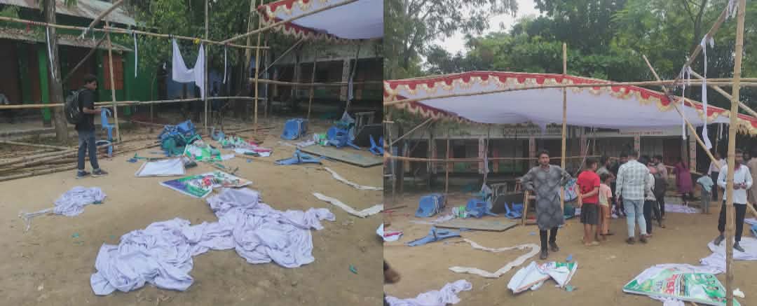 রূপগঞ্জে এনসিপির ফল উৎসবের মঞ্চ ও প্যান্ডেল ভাঙচুর, আহত ১০