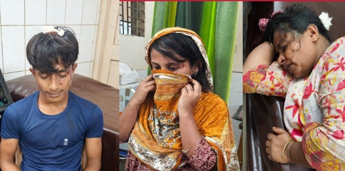 আড়াইহাজারে বাড়ী দখল করতে গিয়ে হামলা, মা মেয়ে সহ আহত ৩