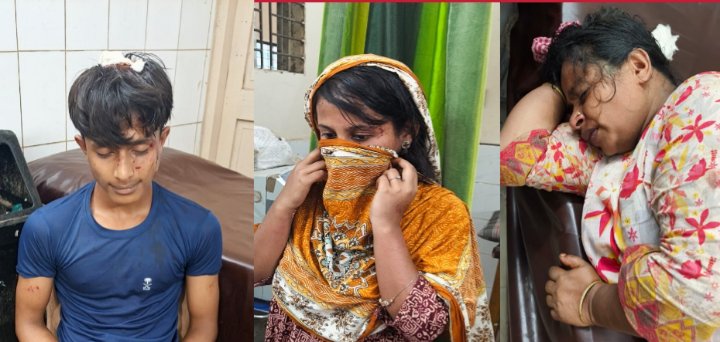 আড়াইহাজারে বাড়ী দখল করতে গিয়ে হামলা, মা মেয়ে সহ আহত ৩
